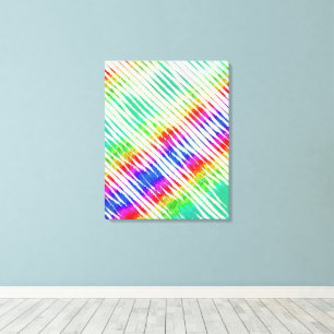Quantum Mechanics Colours Flowing Pattern Canvas Print