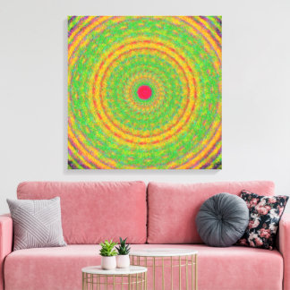 Quantum Mechanics Mandala Art  Canvas Print