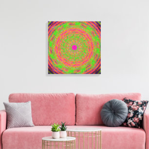 Quantum Mechanics Mandala Pattern  Canvas Print