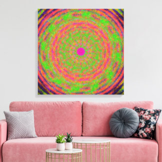 Quantum Mechanics Mandala Pattern  Canvas Print