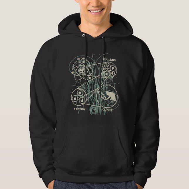 Quantum Mechanics String Theory - Neutrinos Photon Hoodie (Front)