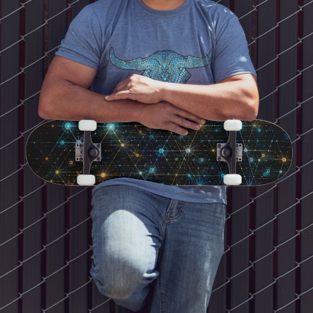 Quantum Nexus Network 3D Skateboard (Outdoor 3)
