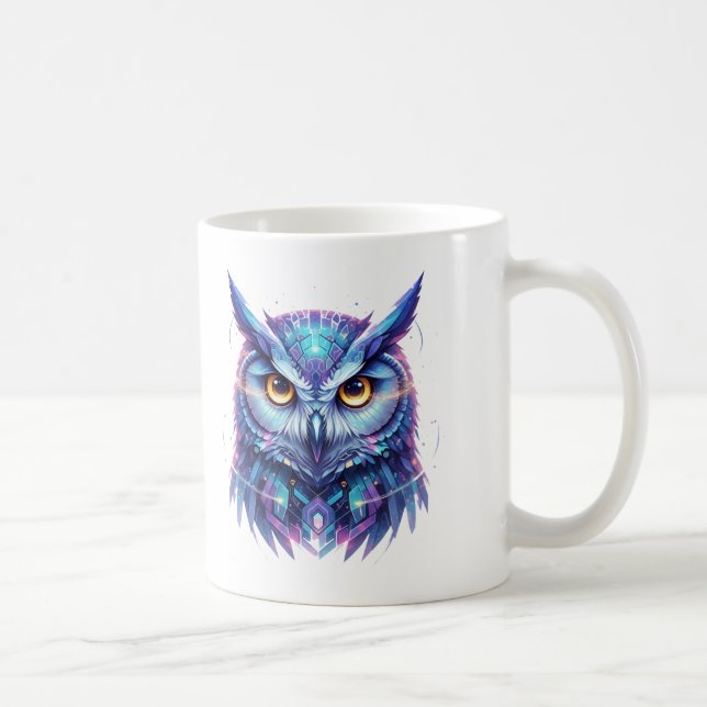 Quantum Owl Spirit of Wisdom Coffee Mug (Right)