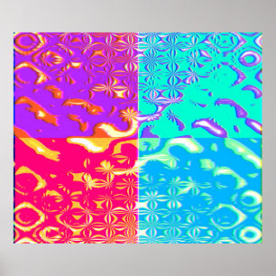 Quantum Physics Geometric Pattern Poster
