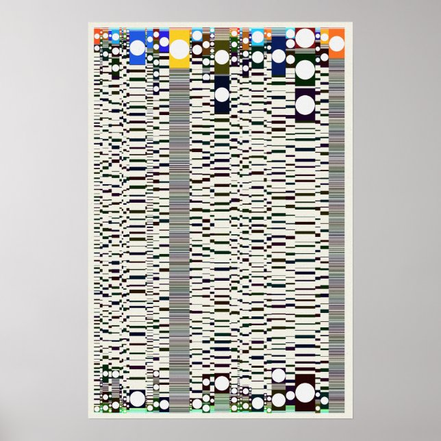 Quantum Physics Geometric Pattern  Poster (Front)