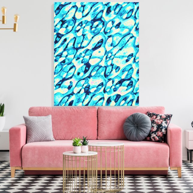 Quantum Physics Liquid Kinetic Painting  Canvas Print (Insitu(LivingRoom))