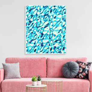 Quantum Physics Liquid Kinetic Painting Canvas Print