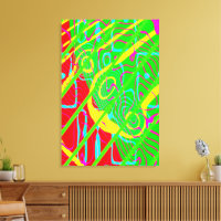 Quantum Physics Neon Colours Kinetic Painting