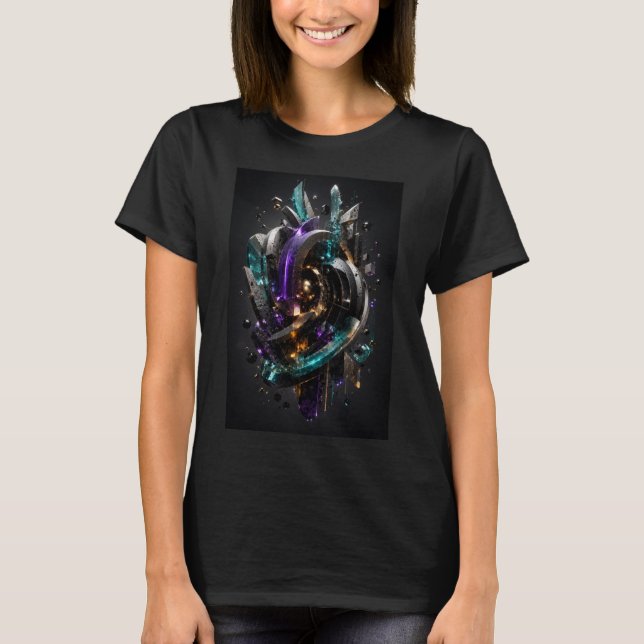 Quantum Prism Nexus 3D  T-Shirt (Front)