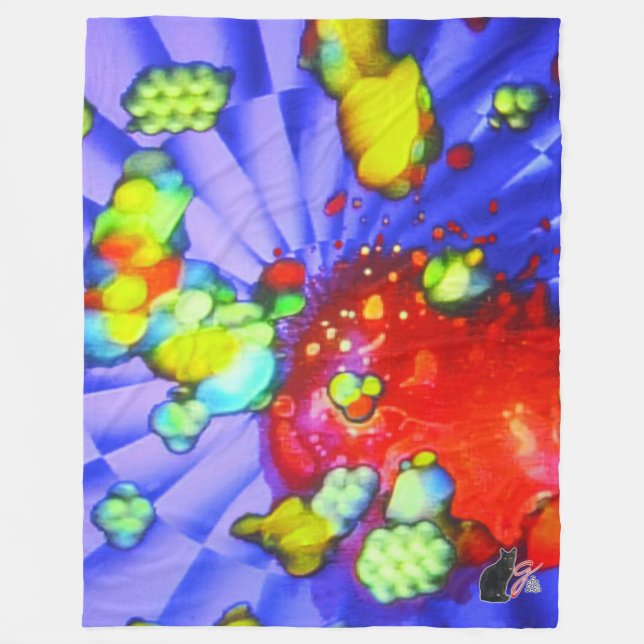 Quantum Quietude Fleece Blanket (Front)