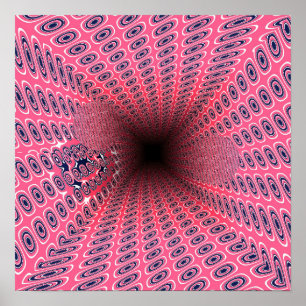 Quantum Ramanujan Tunnels Geometric Pattern Poster