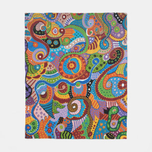 Quantum Strands Fleece Blanket