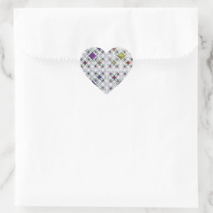 Quantum Weave Heart Sticker