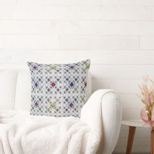 Quantum Weave Throw Pillow