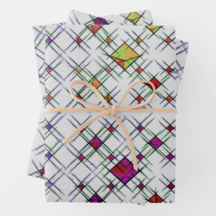 Quantum Weave Wrapping Paper Sheet