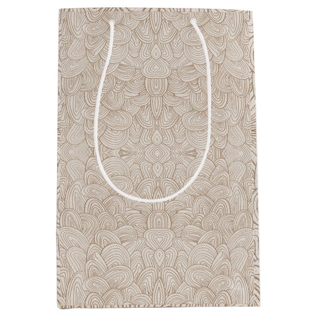 Quantumn Weave - Warm Neutral Medium Gift Bag (Front)