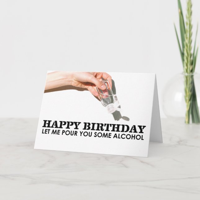 Quarantaine Carte d'Anniversaire Sanitier De Main  (Devant)