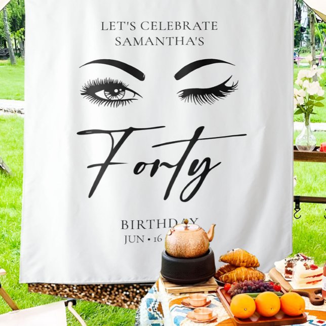 Quarante 40e anniversaire de fête fond Tapisserie (Créateur téléchargé)