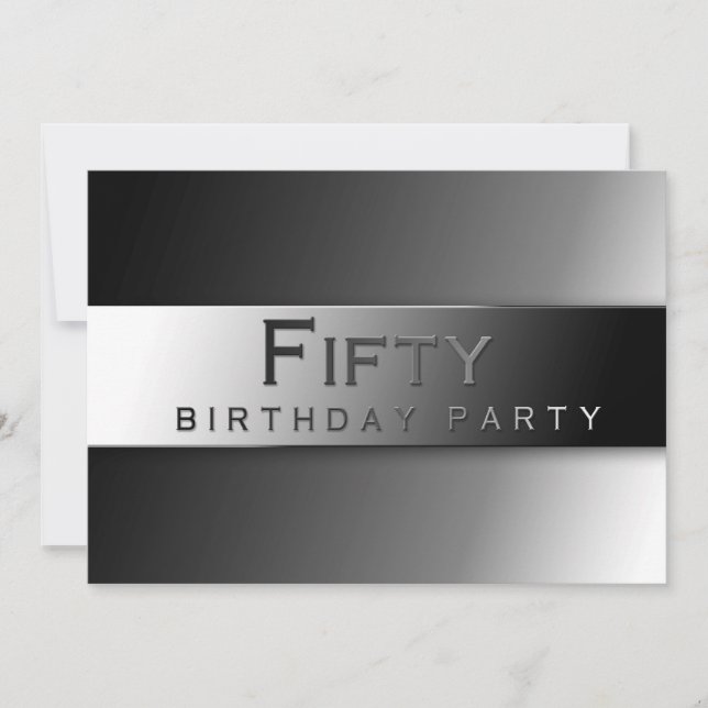 QUARANTE - 50 E ANNIVERSAIRE INVITATION DU PARTI - (Devant)