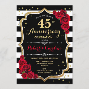 quarante-cinquième Invitation d'anniversaire -