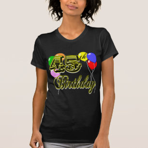 Quarante-cinquième T-shirt heureux d'anniversaire