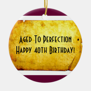 quarantième Ornement d'anniversaire