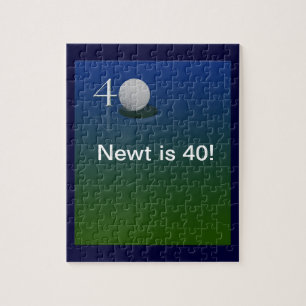 quarantième puzzle de golf d'anniversaire