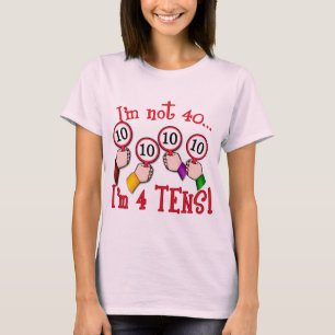 quarantième T-shirt d'humour d'anniversaire