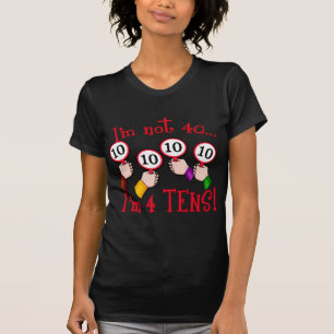 quarantième T-shirt d'humour d'anniversaire