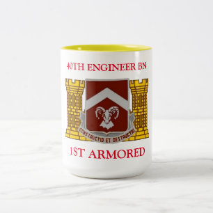 quarantième TASSE BLINDÉE de BATAILLON d'INGÉNIEUR