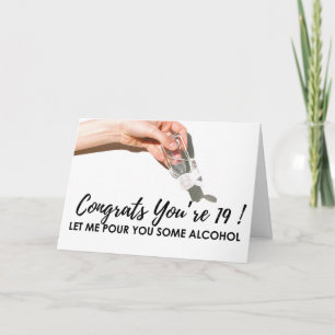 Quarantine 19 Birthday Card Funny Hand Sanitizer