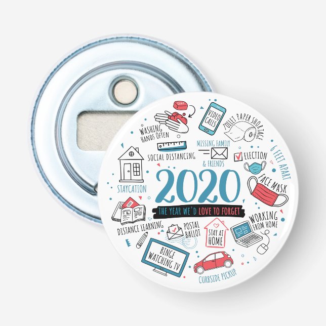 Quarantine 2020 Christmas Commemorative Bottle Opener (Front)