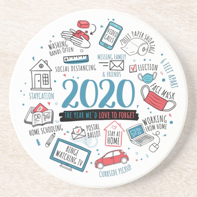 Quarantine Activities 2020 Commemorative Coaster (Front)