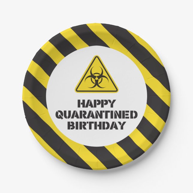 Quarantine Birthday Plates (Front)
