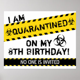 Quarantine Birthday Poster