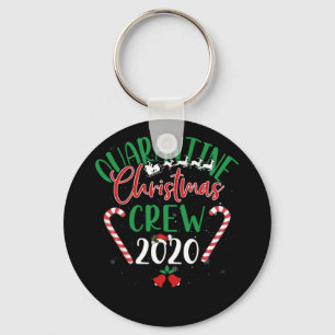Quarantine Christmas Crew 2020 Red Green Style Keychain