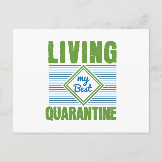 Quarantine Corona Virus Awareness Design Postcard (Front)