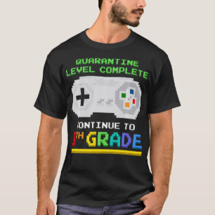 Quarantine Level Complete 8th Grade Gamer Back To  T-Shirt