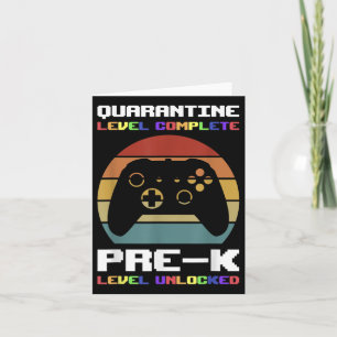 Quarantine Level Complete Pre-k Unlocked Boys Back Card