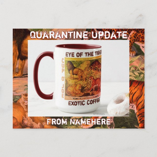 Quarantine Postcard Update Friends and Family (Front)