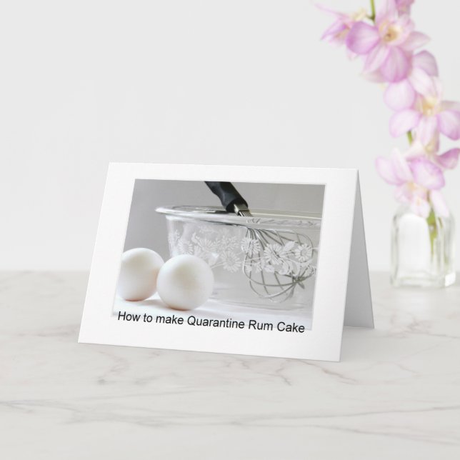Quarantine Rum Cake Card (Orchid)