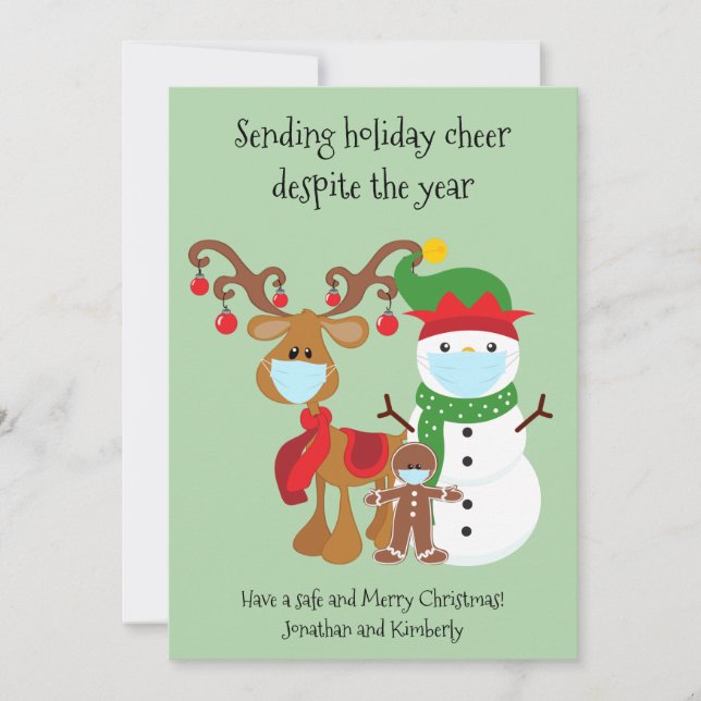 Quarantine Sending Holiday Cheer Despite Year (Front)