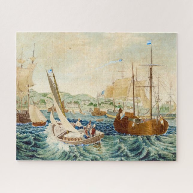 Quarantine, Staten Island 1833 Jigsaw Puzzle (Horizontal)