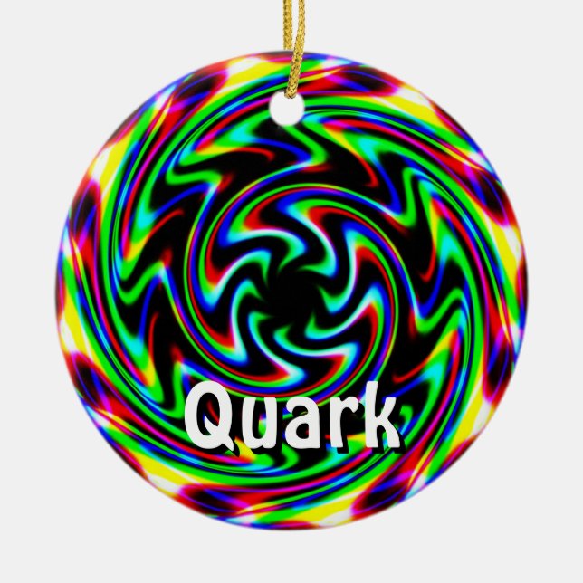 Quark (Change the Words)  Ceramic Ornament (Front)