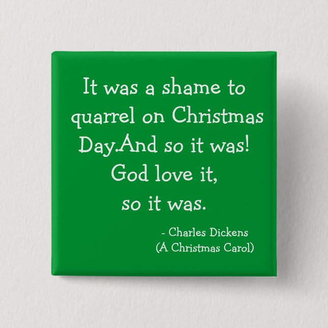 Quarrel-The Scrooge Collection 2 Inch Square Button (Front)