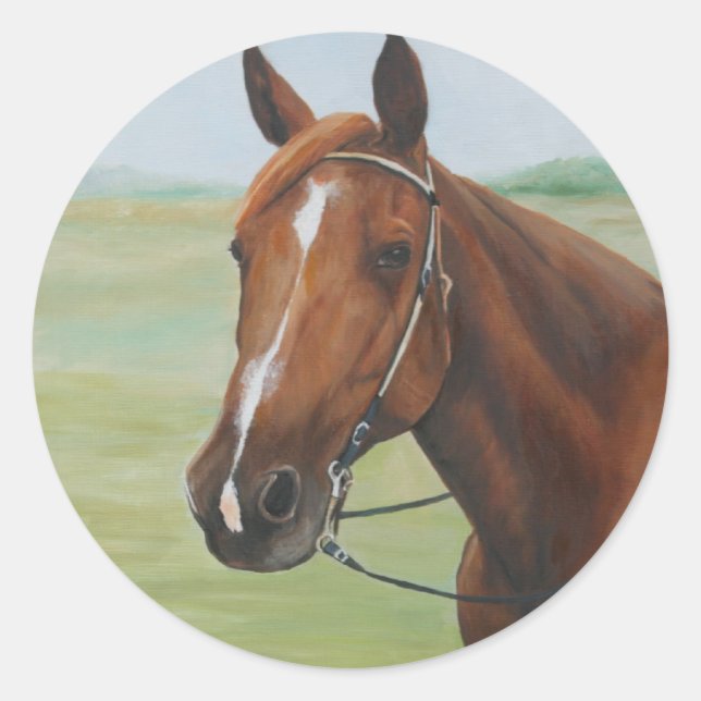 Quarter Horse Art Sticker (Front)