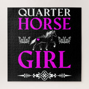 Quarter Horse Girl   Jigsaw Puzzle