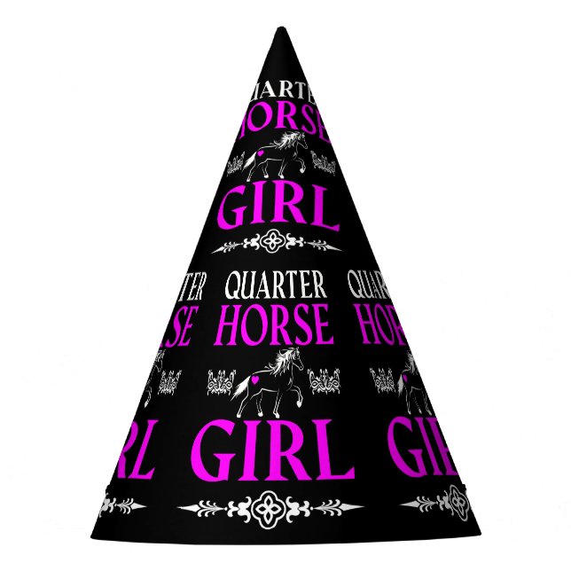 Quarter Horse Girl    Party Hat (Front)