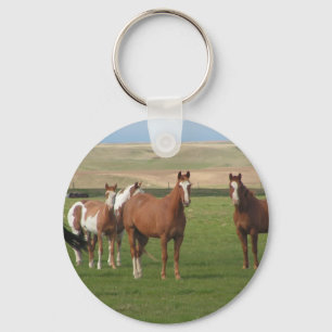 Quarter Horse Herd Keychain