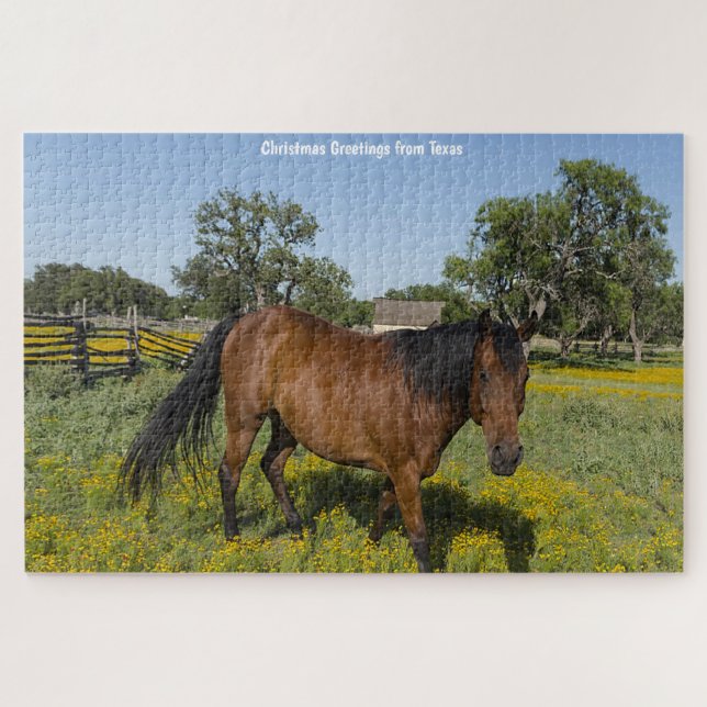 Quarter Horses Texas. Jigsaw Puzzle (Horizontal)